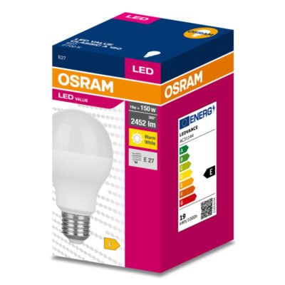 Żarówka LED VALUE CLASSIC A 150 E27 19W 2452lm 2700K 827 FR non-dim 4058075661639