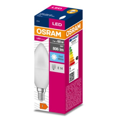 Żarówka LED VALUE CLASSIC B 60 E14 7,5W 806lm 4000K 840 FR non-dim 4058075311886