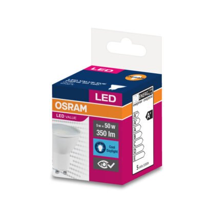Żarówka LED VALUE 35 GU10 4,5W 350lm 6500K 865 (120 stopni) 4058075198739