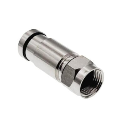 Złącze F kompresyjne RG6, średnica tulei wewnętrznej 4.55 mm (0,1) RGTec