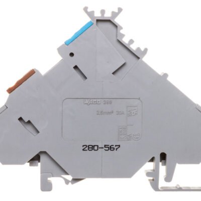 Złączka 0,08-2,5mm2 szary 20A DIN 35mm 280-567 /20szt./