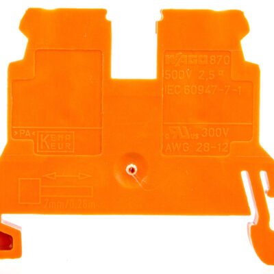 Złączka 2-przewodowa 2,5mm2 pomarańczowa 870-902