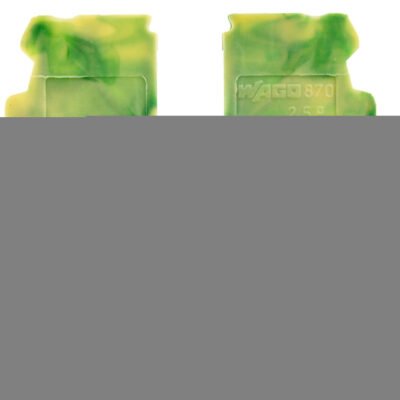 Złączka 2-przewodowa PE 2,5mm2 żółto-zielona 870-907