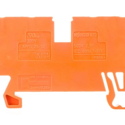Złączka 4-przewodowa 2,5mm2 pomarańczowa 870-832