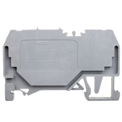 Złączka bazowa 2-przewodowa 2,5mm2 szara 10A 280-916