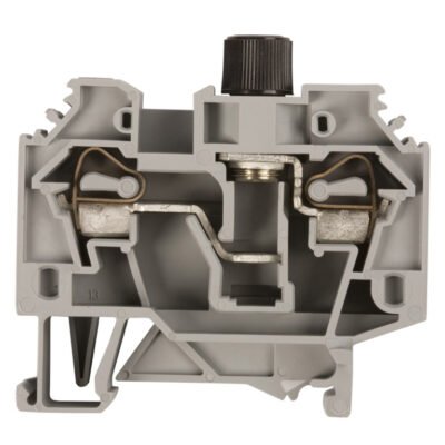 Złączka bezpiecznikowa 6mm2 szary 10A G 5x 20mm DIN 35mm 282-122