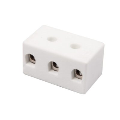 Złączka gwintowa porcelanowa 10mm 3-tory biała z 2 otworami montażowymi CPO-15A-3P 80723516