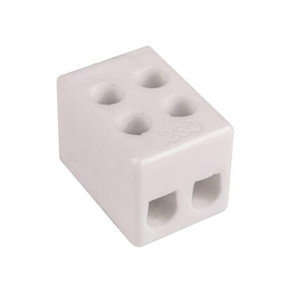 Złączka gwintowa porcelanowa szkliwiona 2,5 mm 2 tory CPO 2-2.5 80016516