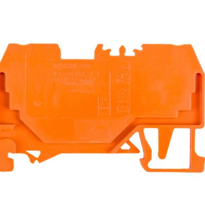 Złączka szynowa 2-przewodowa 2,5mm2 pomarańczowa 280-902