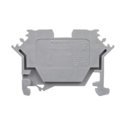 Złączka szynowa 2-przewodowa 2,5mm2 szara 280-601
