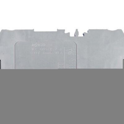 Złączka szynowa 2-przewodowa 4mm2 szara 281-916