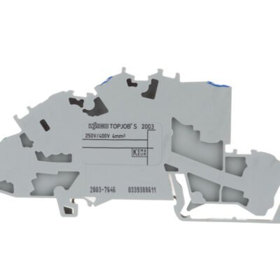 Złączka szynowa 3-pietrowa 4mm2 N/L/PE szara TOPJOBS 2003-7646