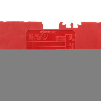 Złączka szynowa 3-przewodowa 2,5mm2 czerwona 280-653