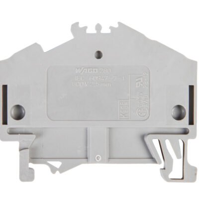 Złączka szynowa 3-przewodowa 2,5mm2 szara 280-641