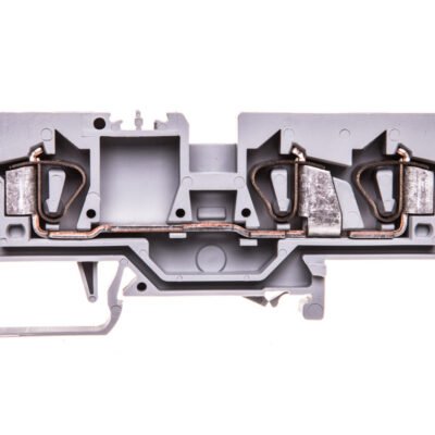 Złączka szynowa 3-przewodowa 6mm2 szara 282-681