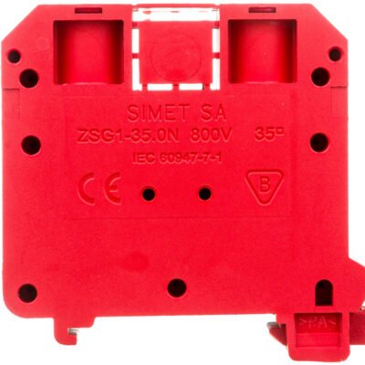 Złączka szynowa gwintowa 2,5-35mm2 2-torowa czerwona ZSG1-35.0N 11721311