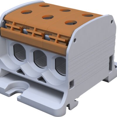 Złączka szynowa gwintowa Al/Cu STB 50-3 (87360) SIMBLOCK brązowy 81003015