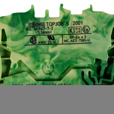 Złączka szynowa ochronna 1,5mm2 żółto-zielona 2001-1207 TOPJOBS
