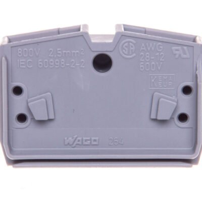 Złączka wewnętrzna 4-przewodowa 2,5mm2 szara 264-351