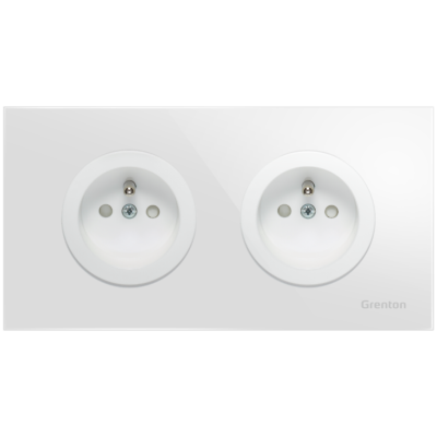 GRENTON Duo Socket Biały V.3