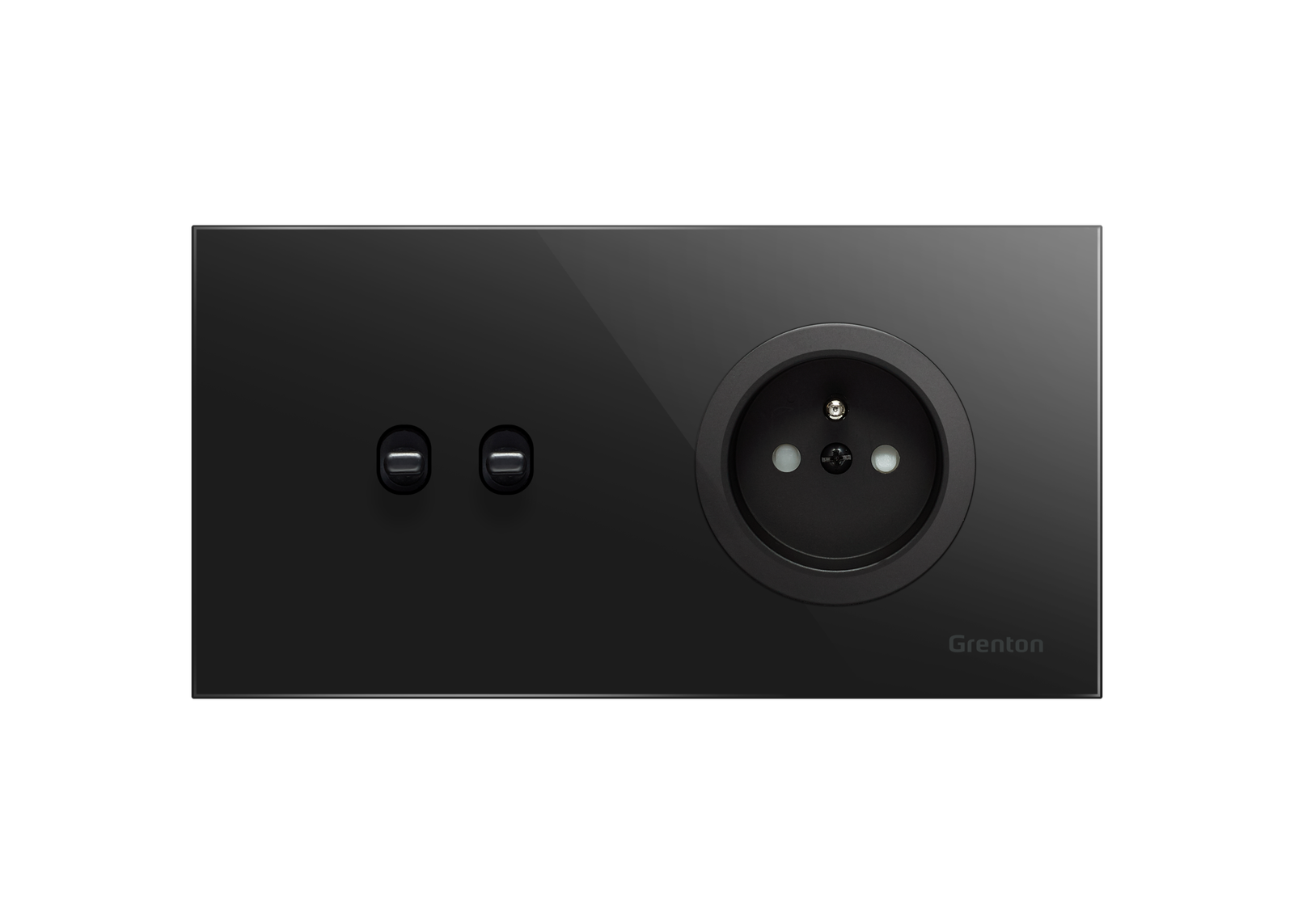 GRENTON Switch+Socket Czarny V.3