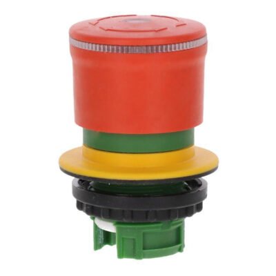 Miniaturowy przycisk bezpieczeństwa 30mm do otworu 22mm pierścień podświetlany odblokowanie przez przekręcenie M22-PVLT30
