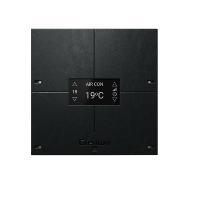 GRENTON SMART PANEL 4B, OLED, LEATHER TF-Bus, black V.3