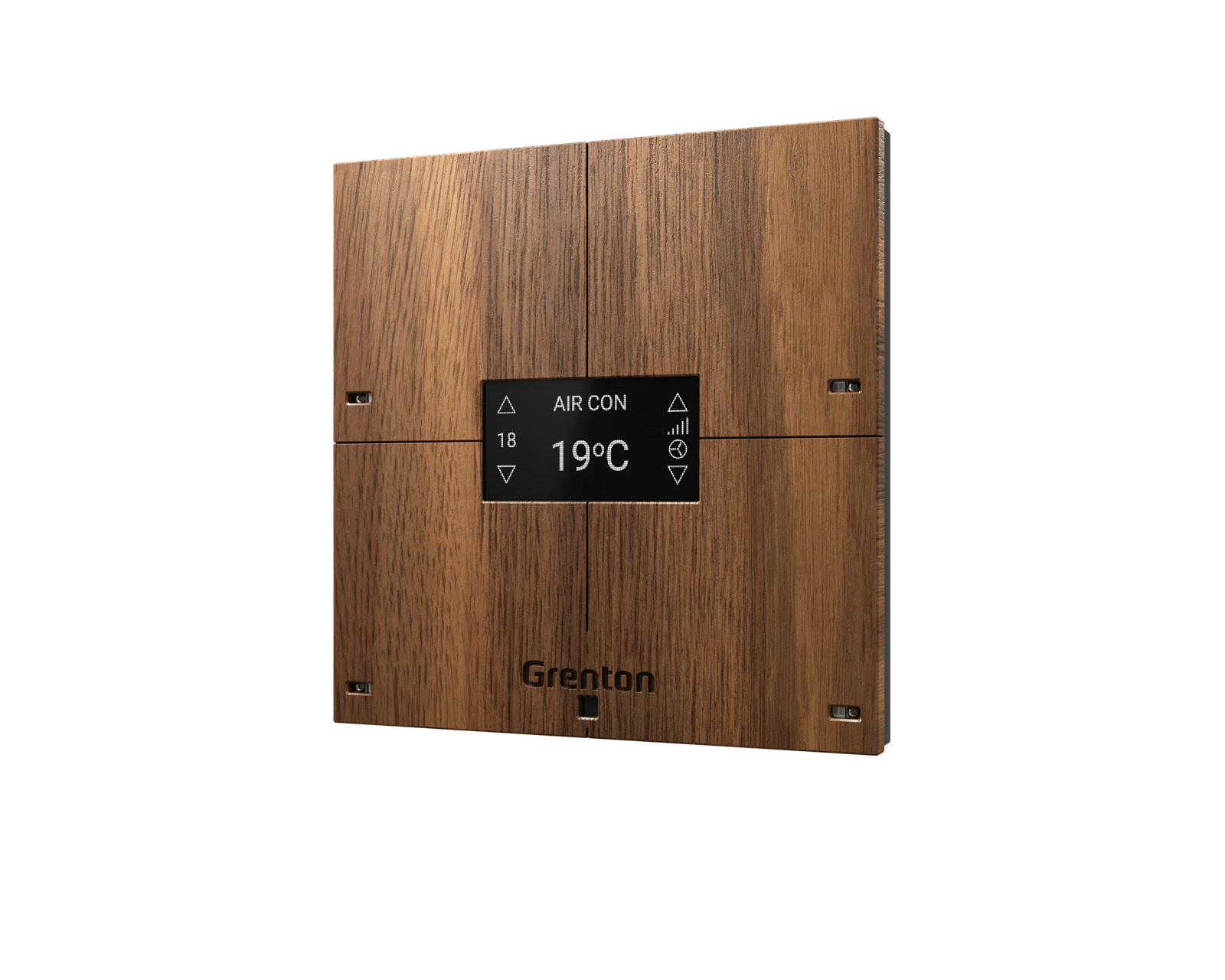 GRENTON SMART PANEL 4B, OLED, WOOD TF-Bus, dark V.3 - obrazek 2