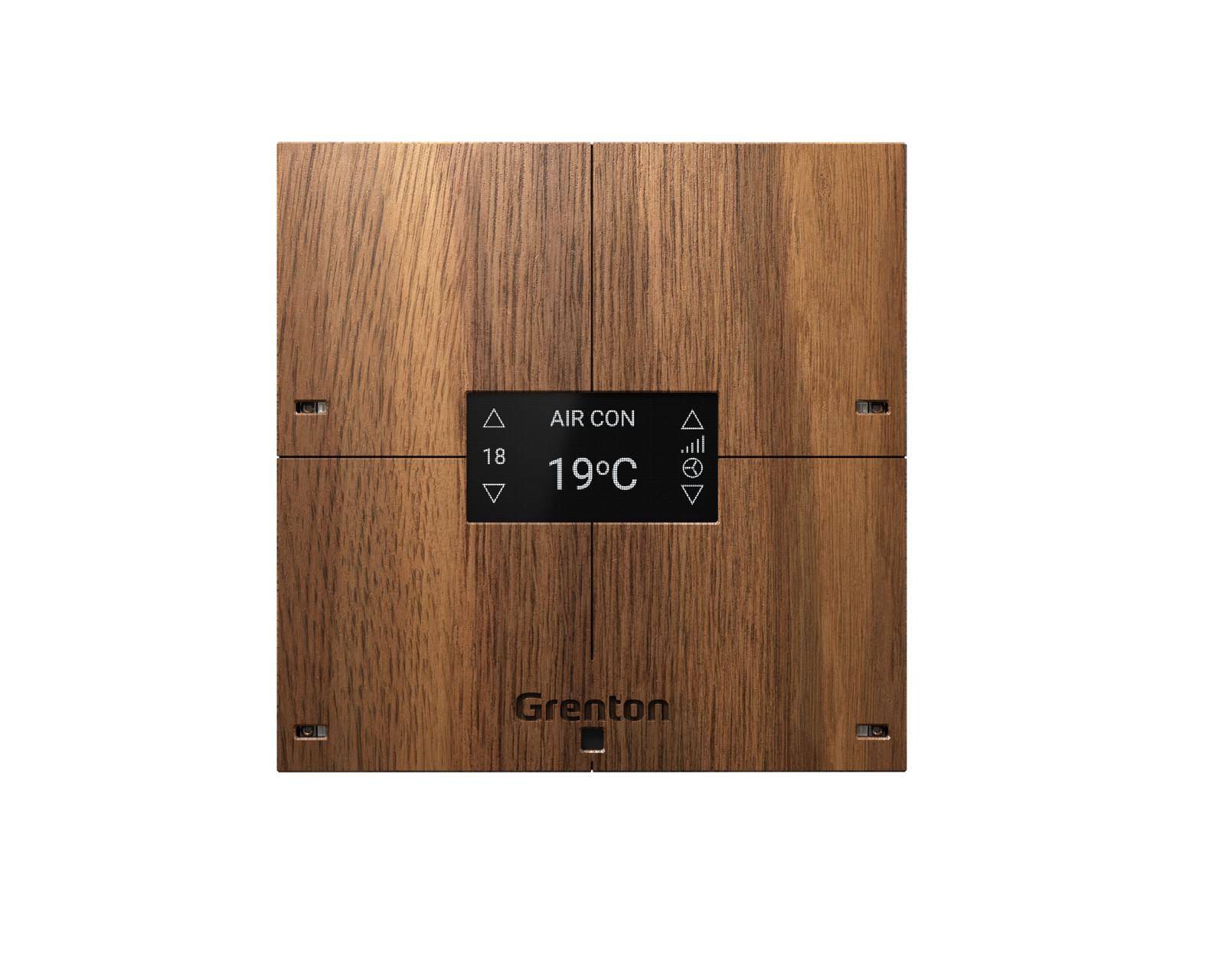GRENTON SMART PANEL 4B, OLED, WOOD TF-Bus, dark V.3