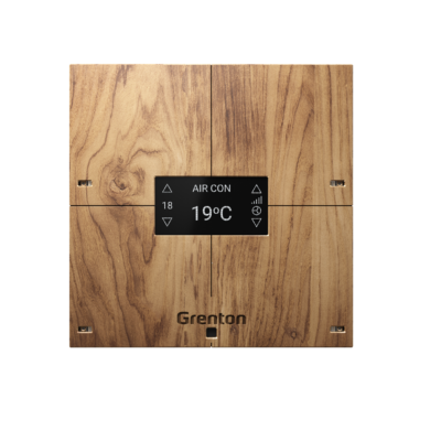 GRENTON SMART PANEL 4B, OLED, WOOD TF-Bus, light V.3