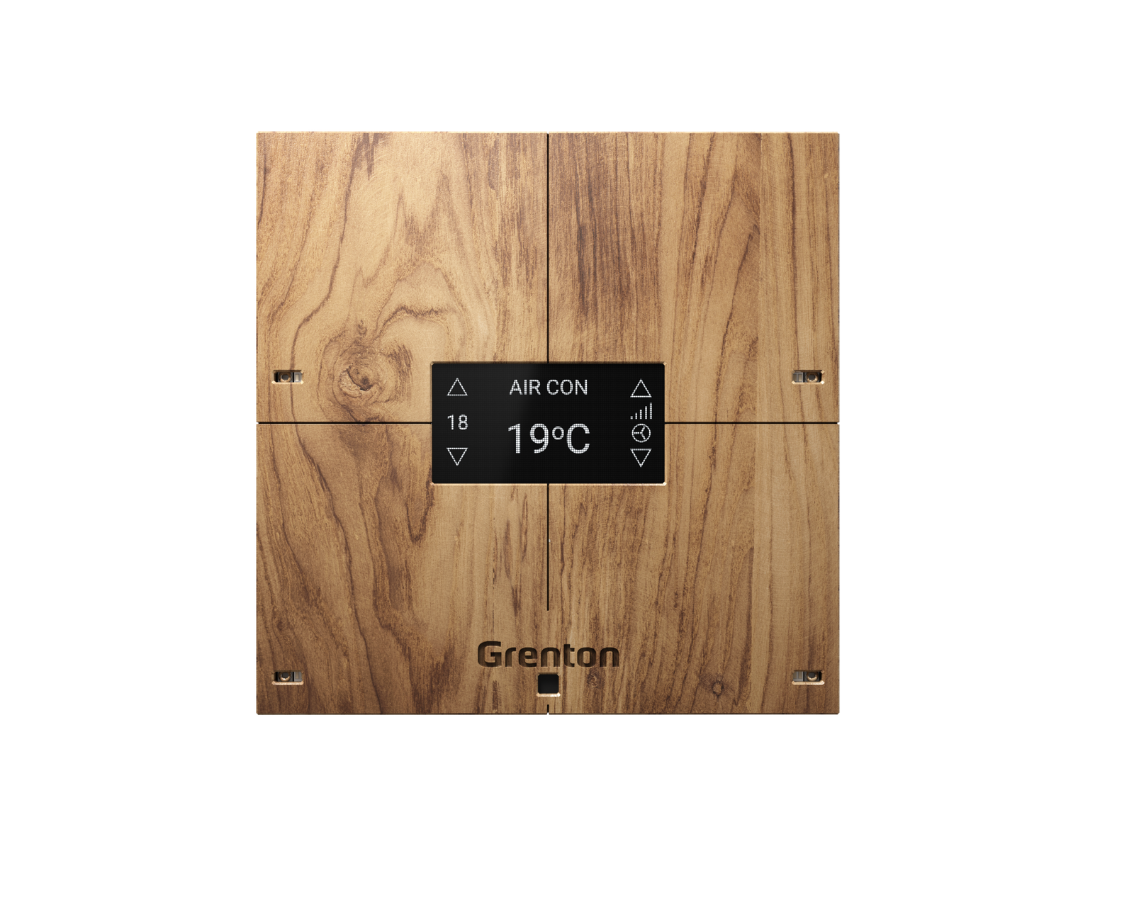 GRENTON SMART PANEL 4B, OLED, WOOD TF-Bus, light V.3