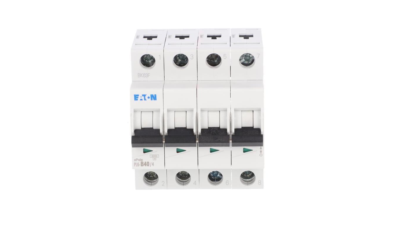 Wyłącznik nadprądowy 4P B 40A 6kA AC PL6-B40/4 166502