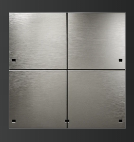 Grenton Touch Panel 4B Monolith Silver, TF-Bus V.3