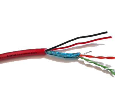 GRENTON TF-Bus Cable, 2x0,8+(2x2x0,5), spool box - 200m V.3