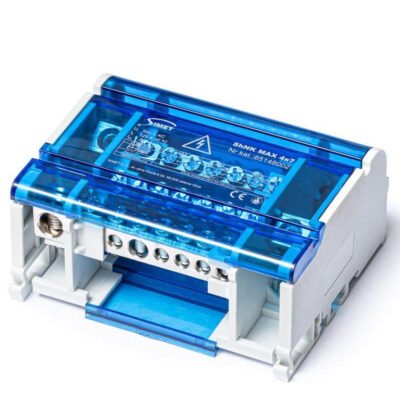 Czterobiegunowy modułowy blok rozdzielczy 4x(5x6mm 1x25mm 1x35mm) na szynę TS35 ShNK MAX 4x7 85148002