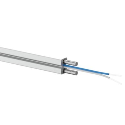 Kabel światłowodowy FTTH, B2ca, 2J, SM 9/125, LSOH, całkowicie dielektryczny, biały ALANTEC /1000m/