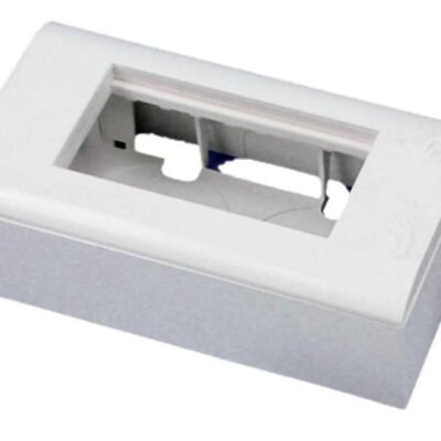 Puszka + support (metalowy) + ramka 90x45 (komplet 2M) ALANTEC OS010
