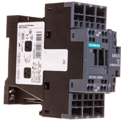 Stycznik mocy 12A 3P 24V DC 1Z 1R S0 3RT2024-2BB40