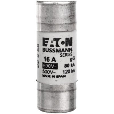 Wkładka bezpiecznikowa cylindryczna 22x58mm 16A gL/gG 690V C22G16