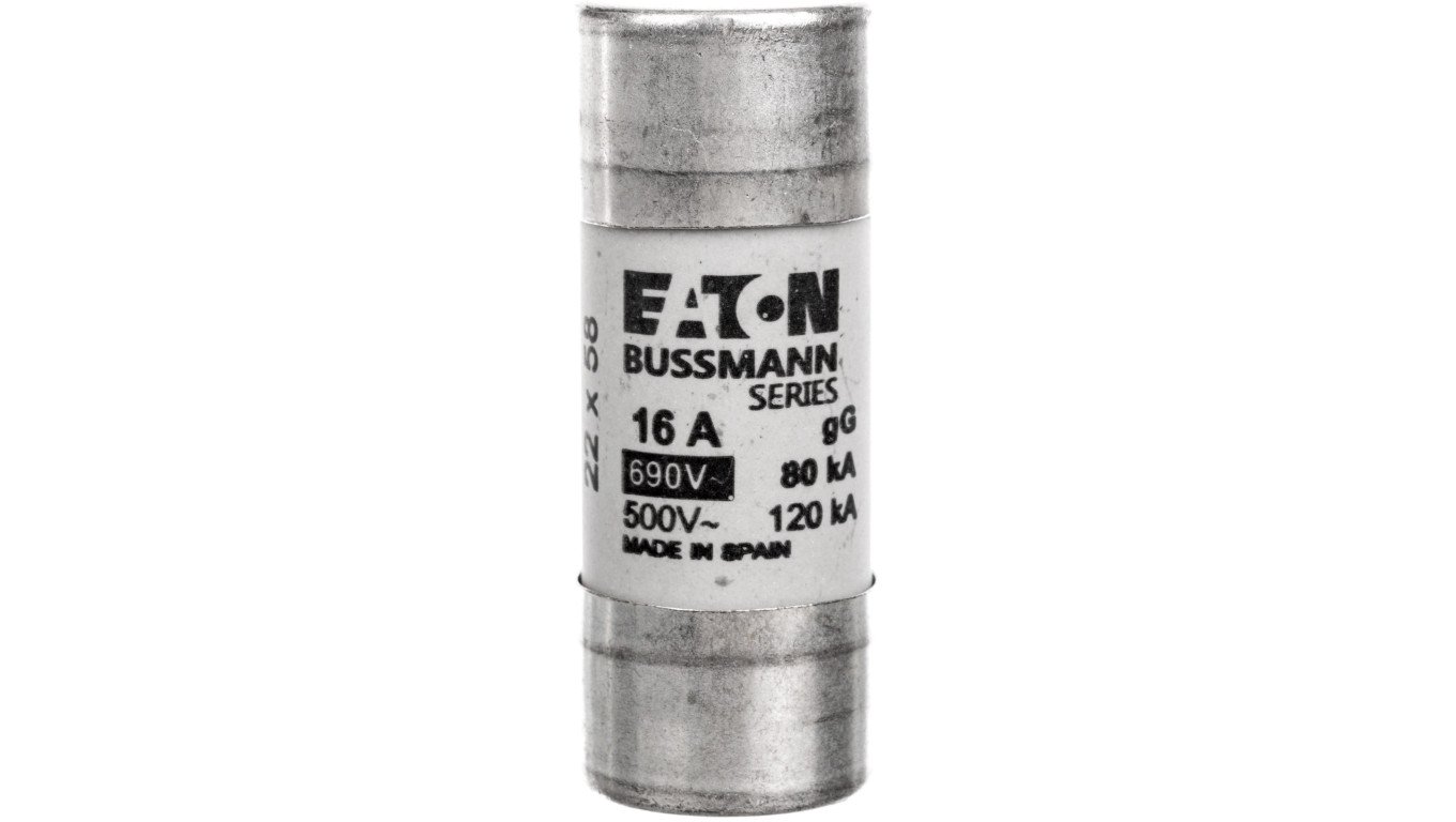 Wkładka bezpiecznikowa cylindryczna 22x58mm 16A gL/gG 690V C22G16